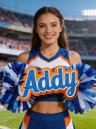 Custom Cheer Stick Sign With Pom Poms Game Day Signs Sport Mom Sign